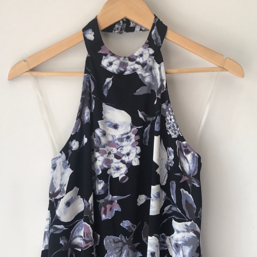 HALTER FLORAL DRESS